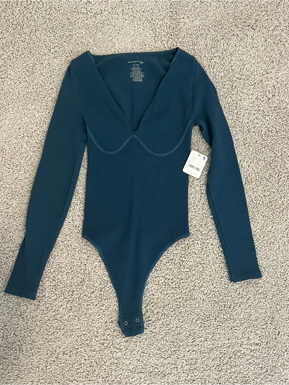NWT Free People Intimately Long Sleeve Bodysuit